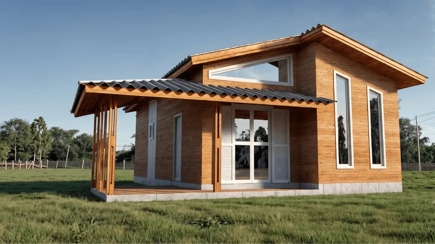 Casa de madeira Confiancce – vista externa
