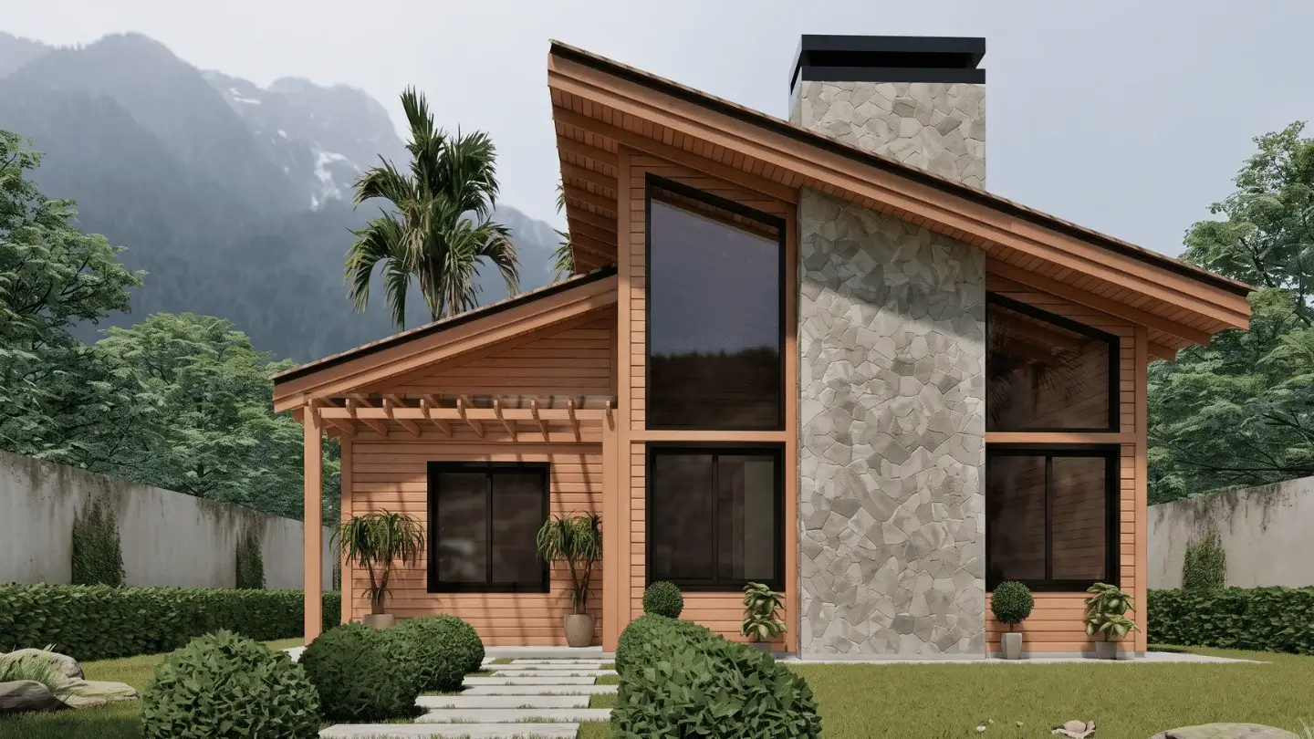 Casa de madeira Confiancce – projeto no RS
